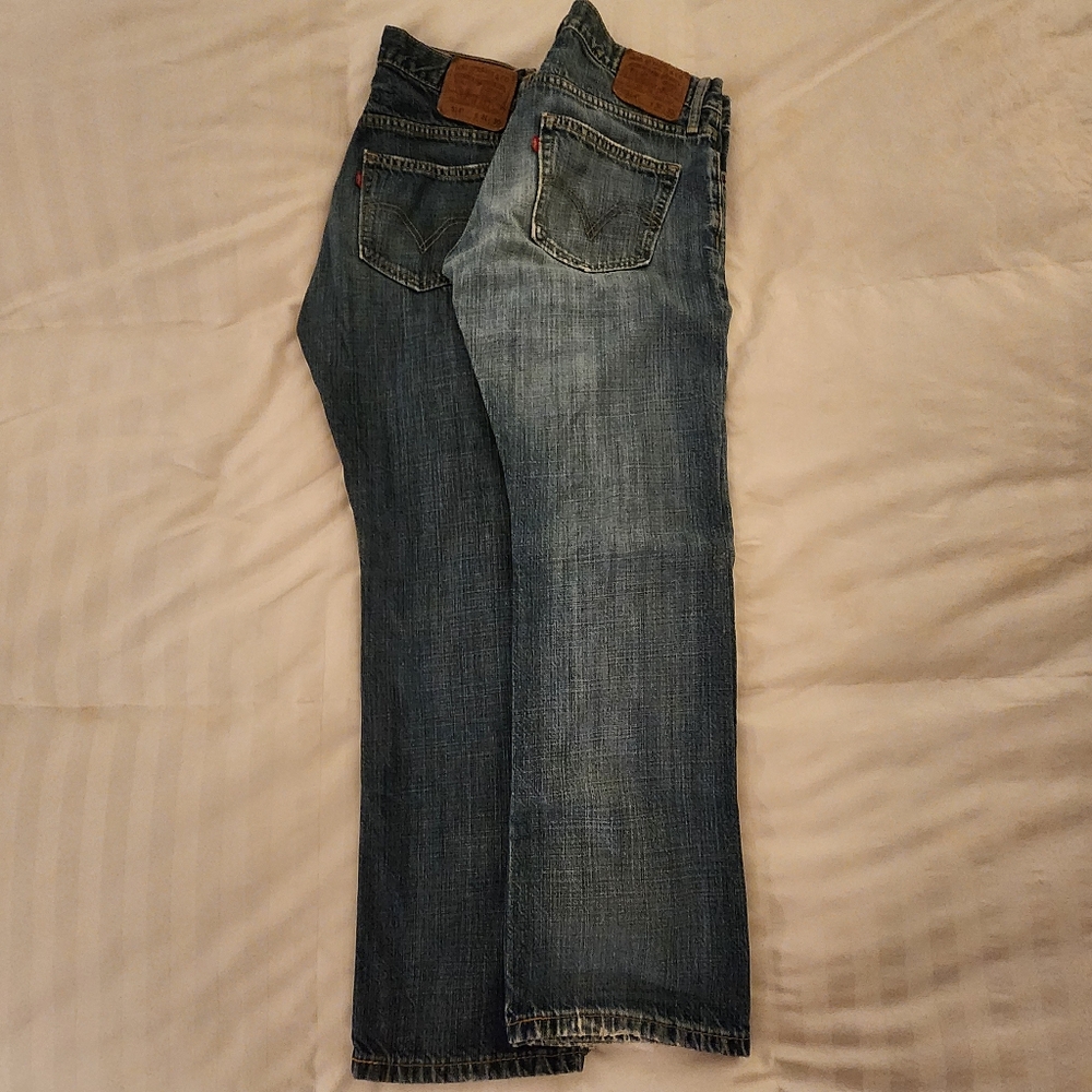 Levis Men's 514 Slim Straight Blue Jeans